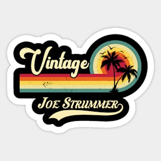 Summer vintage joe strummer Sticker